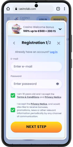 Casinolab Sign up