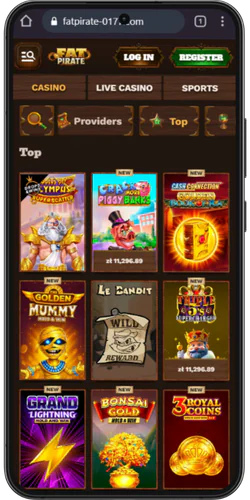 Fat Pirate Explore the games section