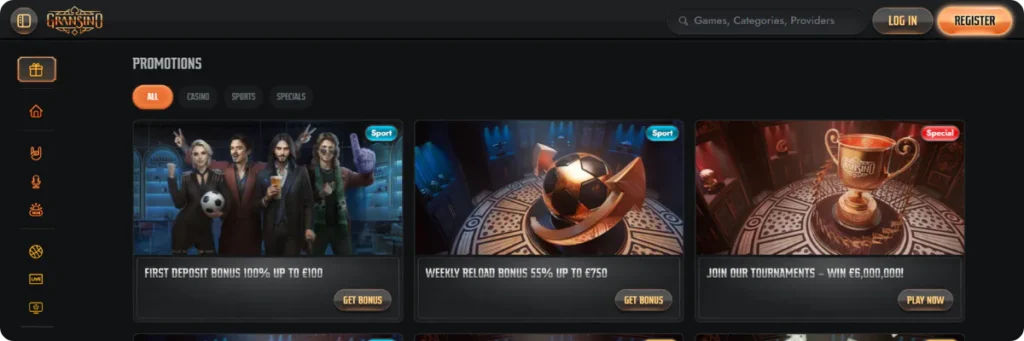 Gransino bonus