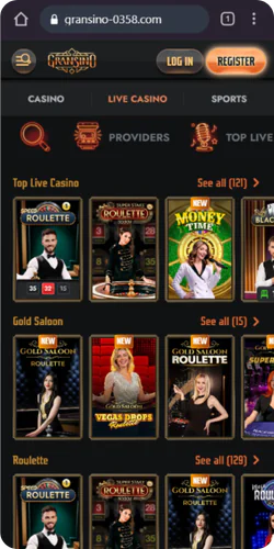 Gransino live casino