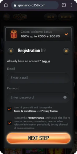 Gransino Sign up