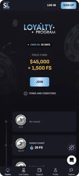 Slot Lounge Account Settings
