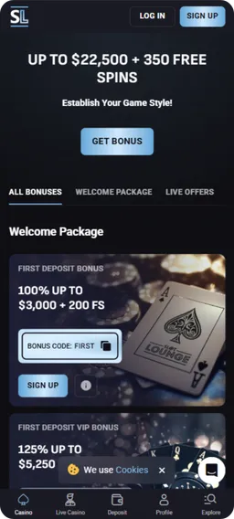 Slot Lounge Bonus Dashboard