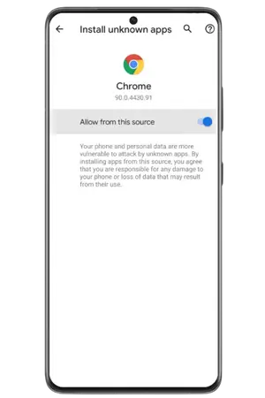 Allowing unknown sources for the RaySlots apk