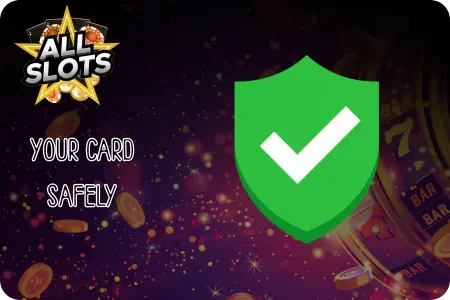 Green shield with checkmark for safe card payments at online casinos