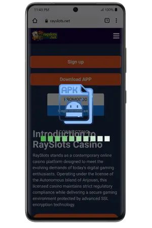 Installing the RaySlots application on Android